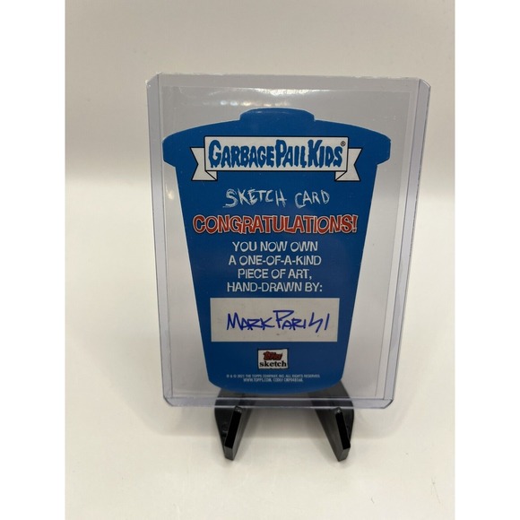 2023 Garbage Pail Kids GPK Go On Vacation Sketch Card Mark Parisi Auto 1/1 Rare! - Picture 2 of 2